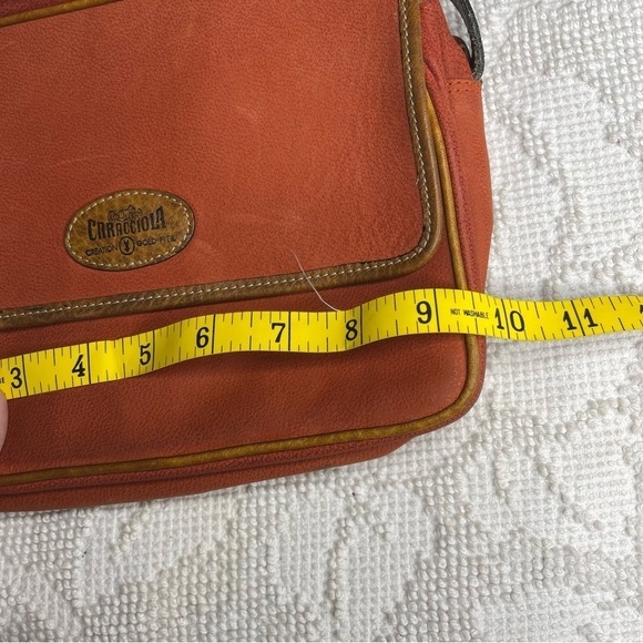 Vintage Leather Goldpfeil Caracciola Bag Orange - Picture 4 of 11